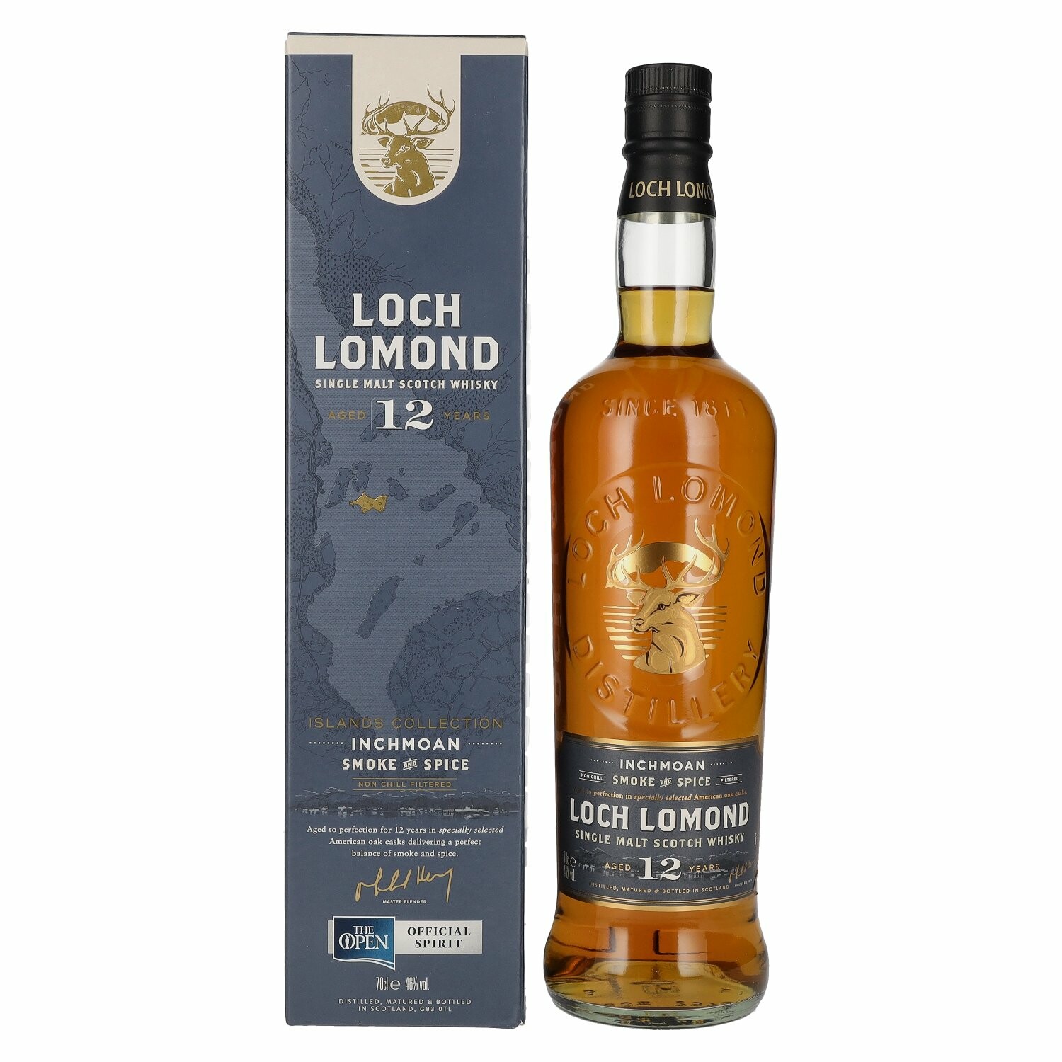 Loch Lomond Inchmoan 12 Years Old Single Malt Smoke & Spice 46% Vol. 0,7l in Giftbox