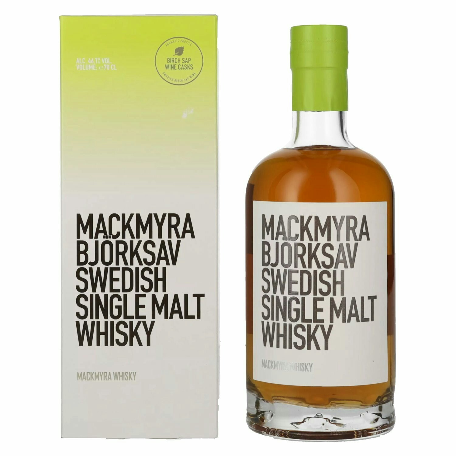 Mackmyra BJÖRKSAV Swedish Single Malt Whisky 46,1% Vol. 0,7l in Giftbox