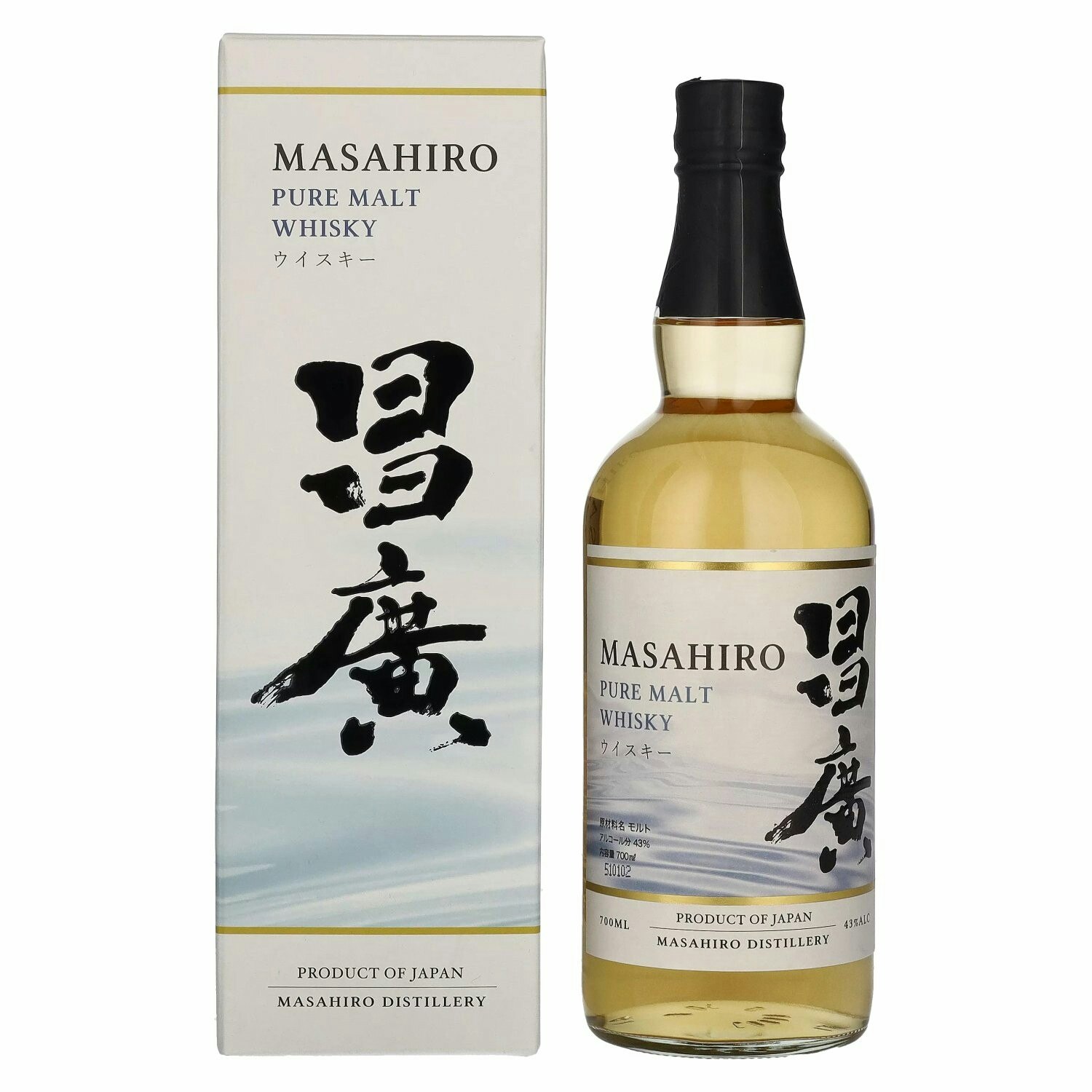 Masahiro Pure Malt Whisky 43% Vol. 0,7l in Giftbox