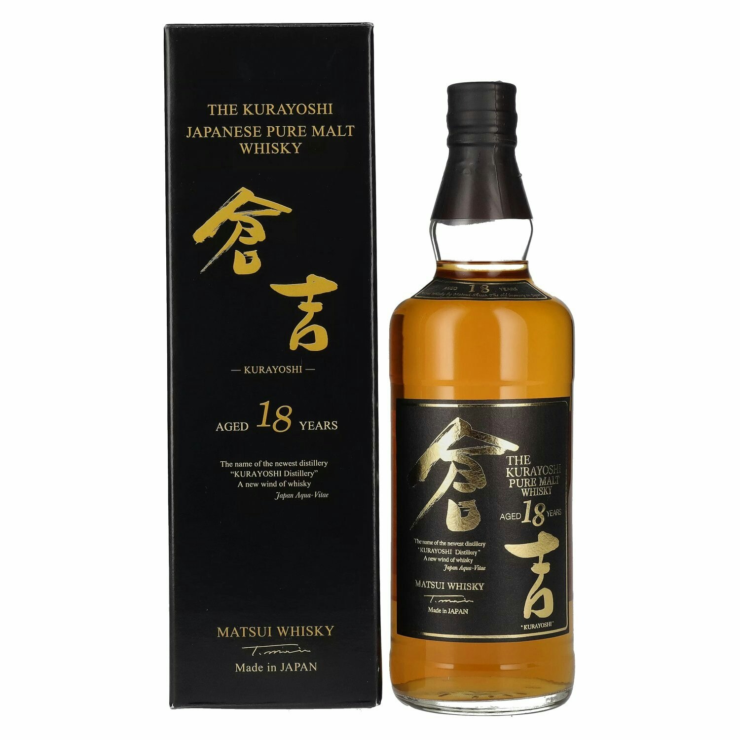 Matsui Whisky THE KURAYOSHI 18 Years Old Pure Malt Whisky 50% Vol. 0,7l in Giftbox