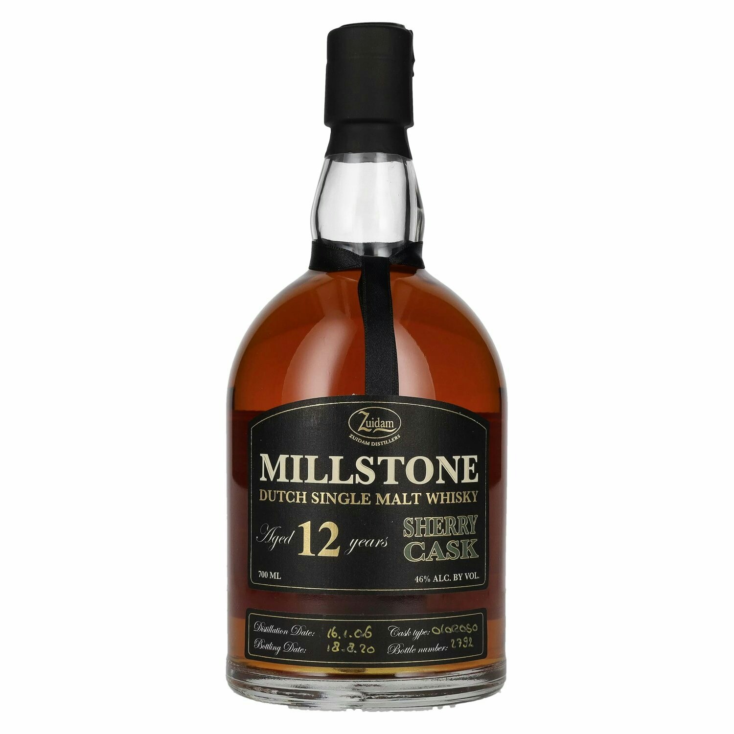 Millstone 12 Years Old Dutch Single Malt Whisky Sherry Cask 46% Vol. 0,7l