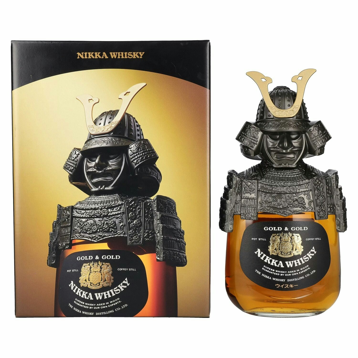 Nikka Gold & Gold Samurai Whisky 43% Vol. 0,75l in Giftbox