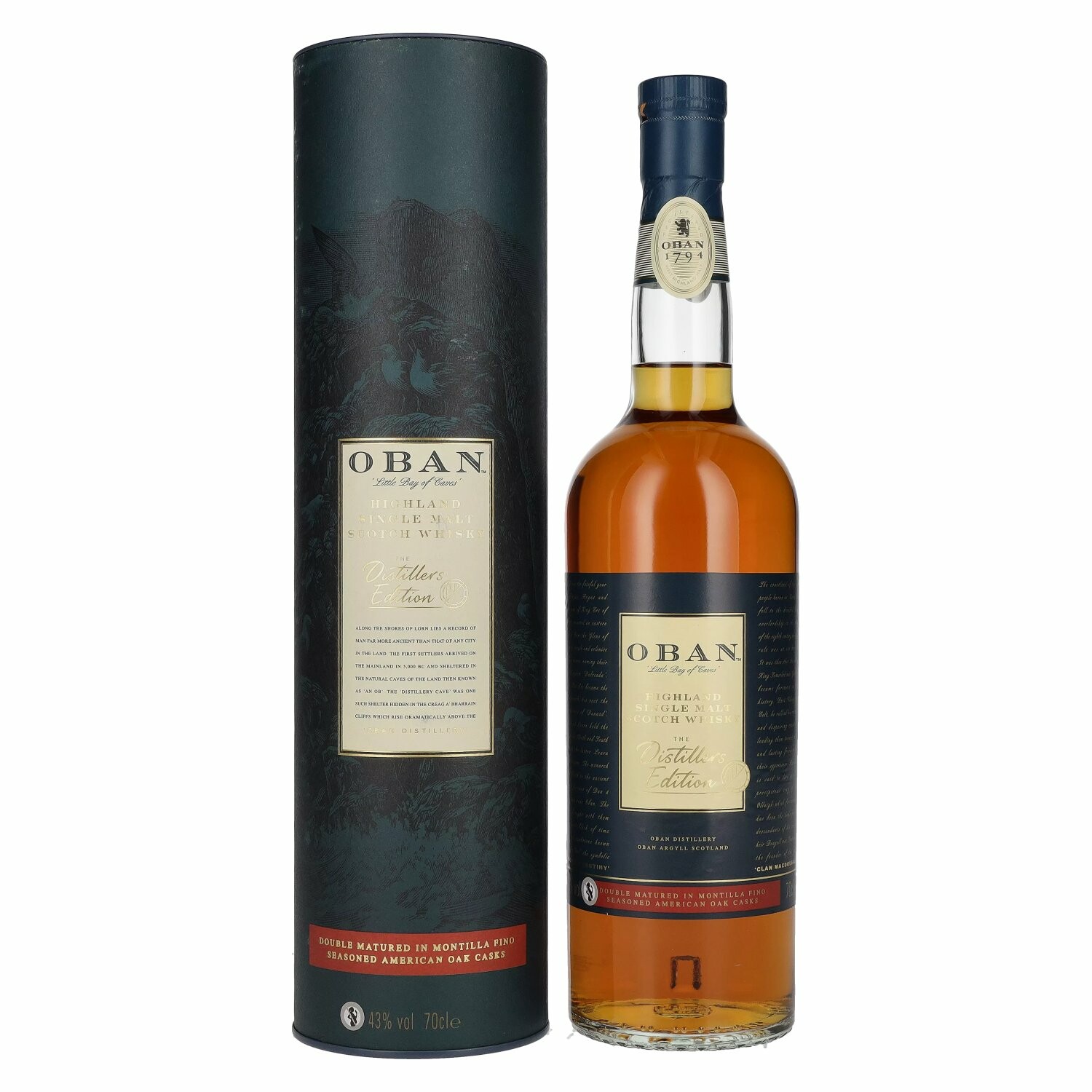 Oban The Distillers Edition 2022 Double Matured 43% Vol. 0,7l in Giftbox