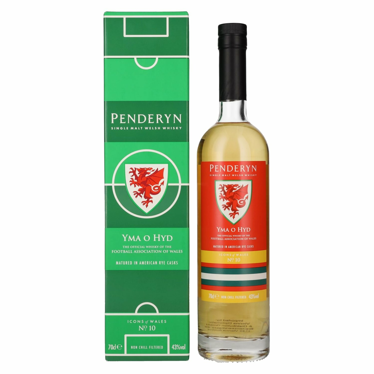 Penderyn YMA O HYD Welsh Whiskey Icons of Wales Nr. 10 43% Vol. 0,7l in Giftbox
