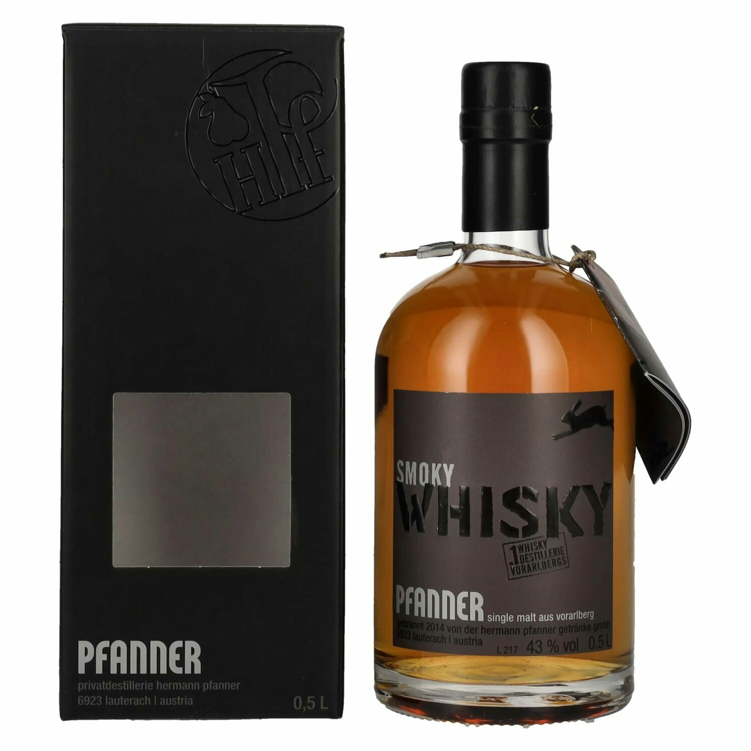 Pfanner Smoky Single Malt Whisky 43% Vol. 0,5l in Giftbox