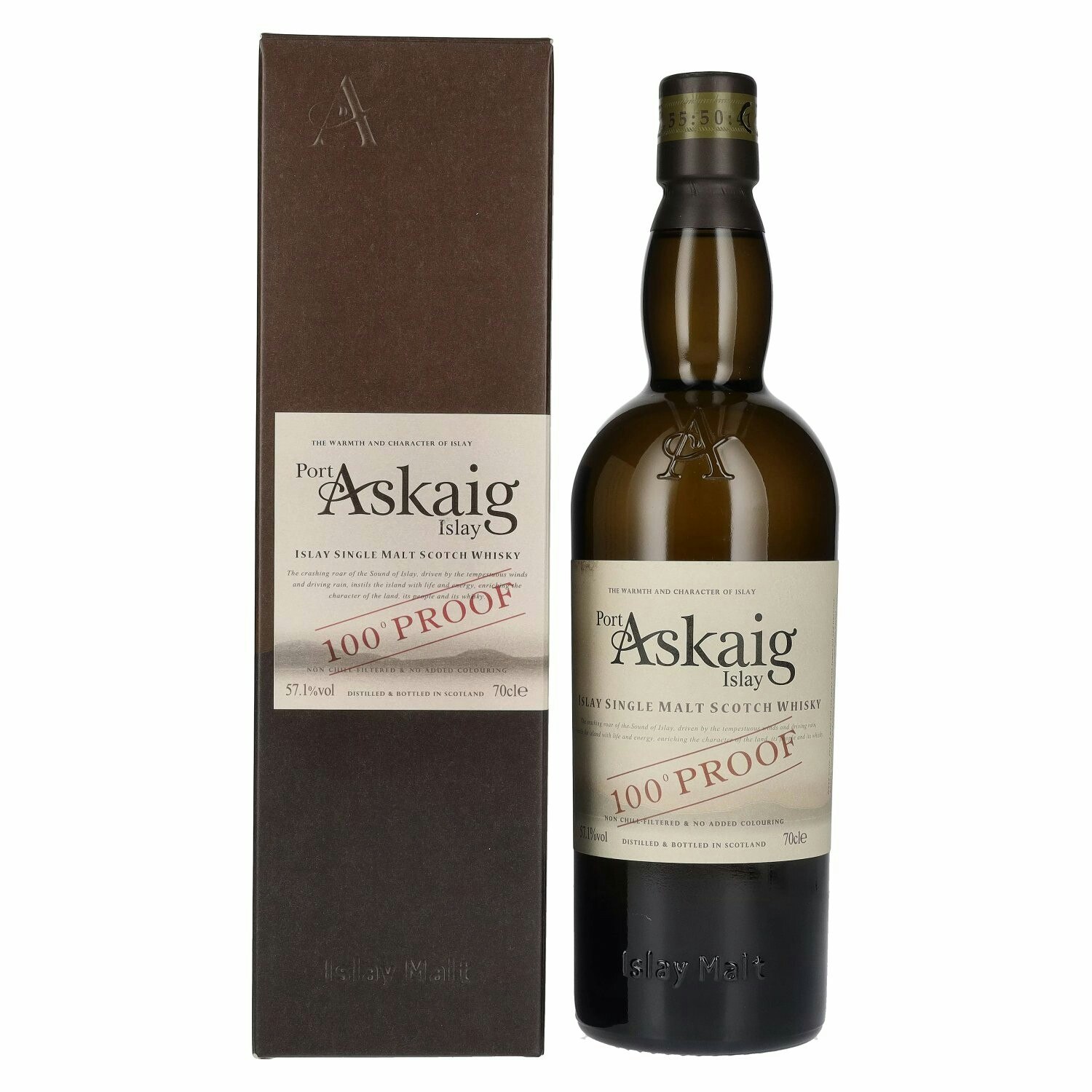 Port Askaig Islay 100 PROOF Islay Single Malt 57,1% Vol. 0,7l in Giftbox