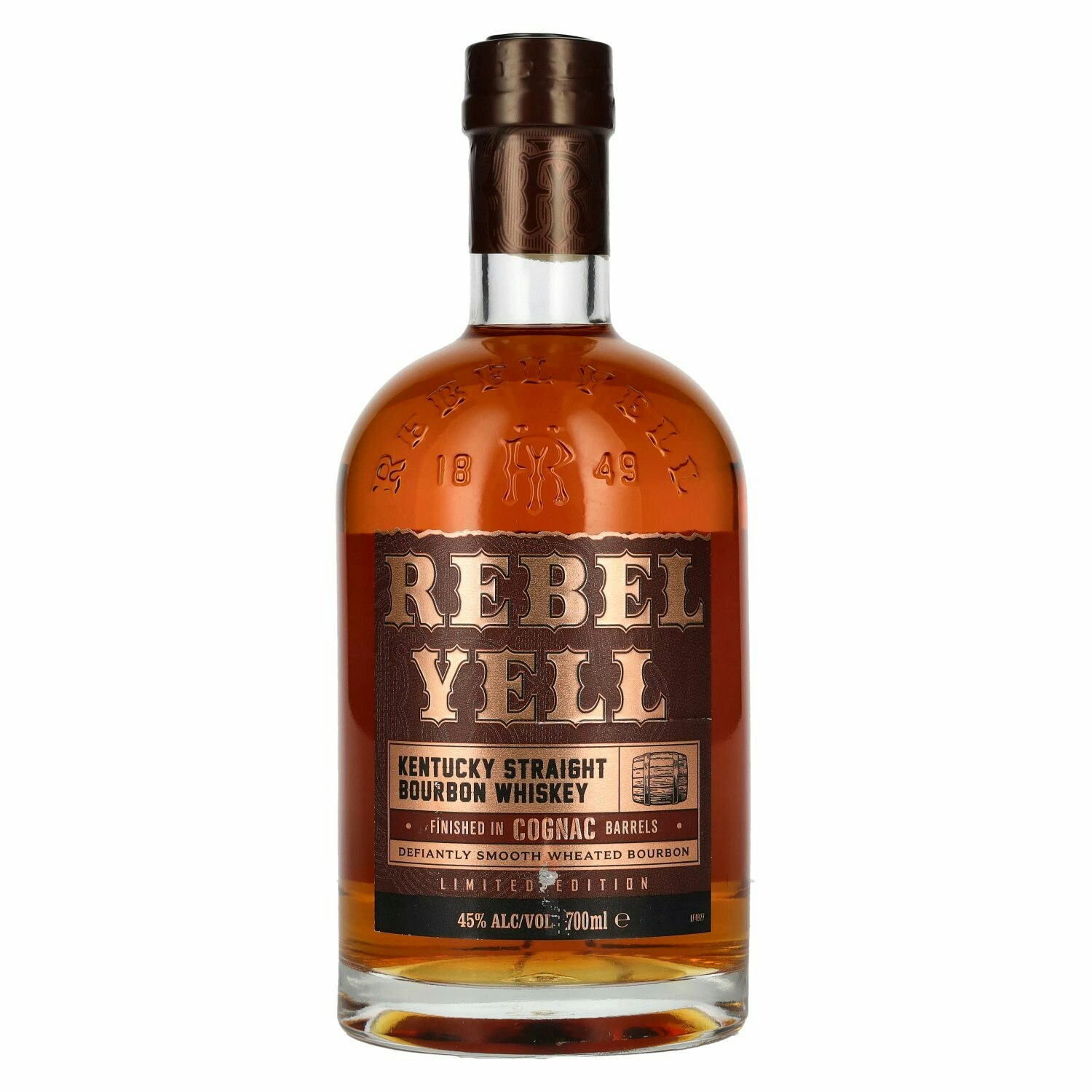 Rebel Yell Bourbon Whiskey Cognac Barrel Finish 45% Vol. 0,7l