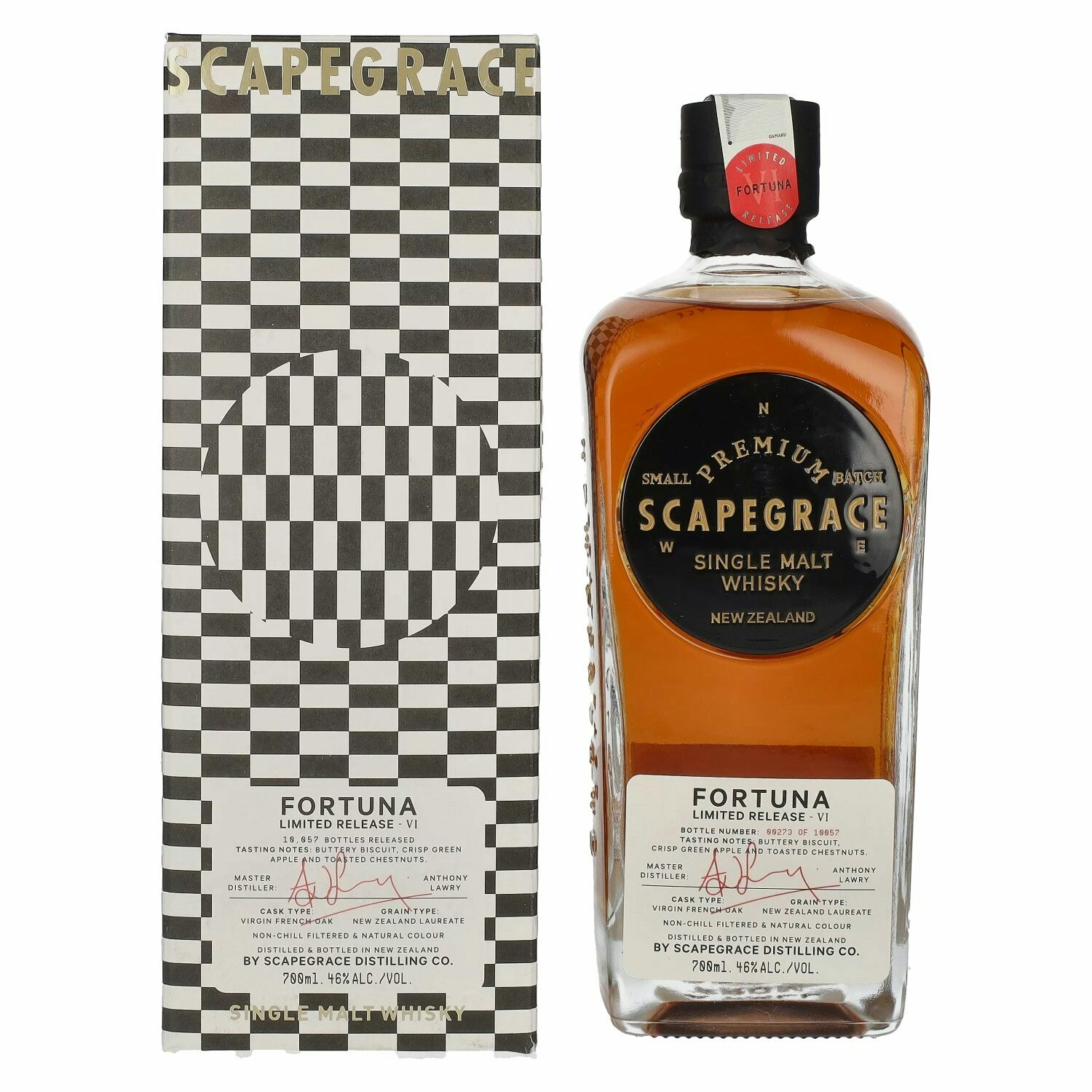 Scapegrace FORTUNA Small Batch Limited Release VI 46% Vol. 0,7l in Giftbox