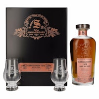 Signatory Vintage GLENGLASSAUGH 40 Years Old 30th ANNIVERSARY 1978 40,9% Vol. 0,7l in Holzkiste with 2 glasses