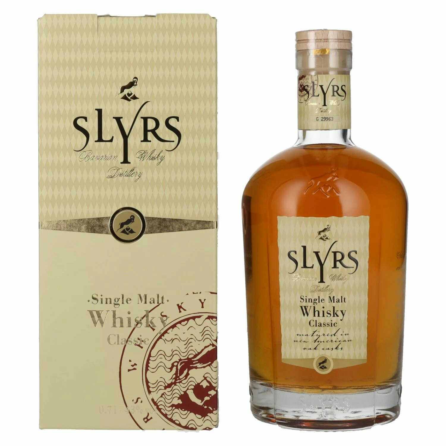 Slyrs CLASSIC Single Malt Whisky 43% Vol. 0,7l in Giftbox