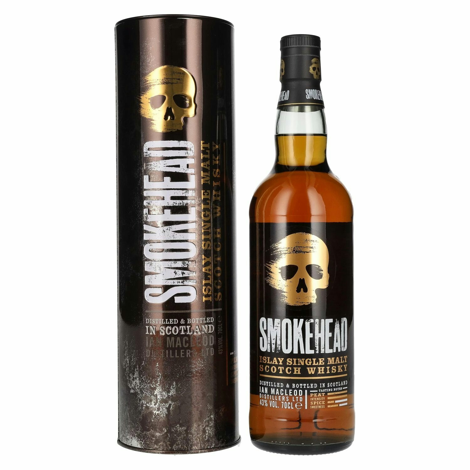 Smokehead Islay Single Malt Scotch Whisky 43% Vol. 0,7l in Tinbox