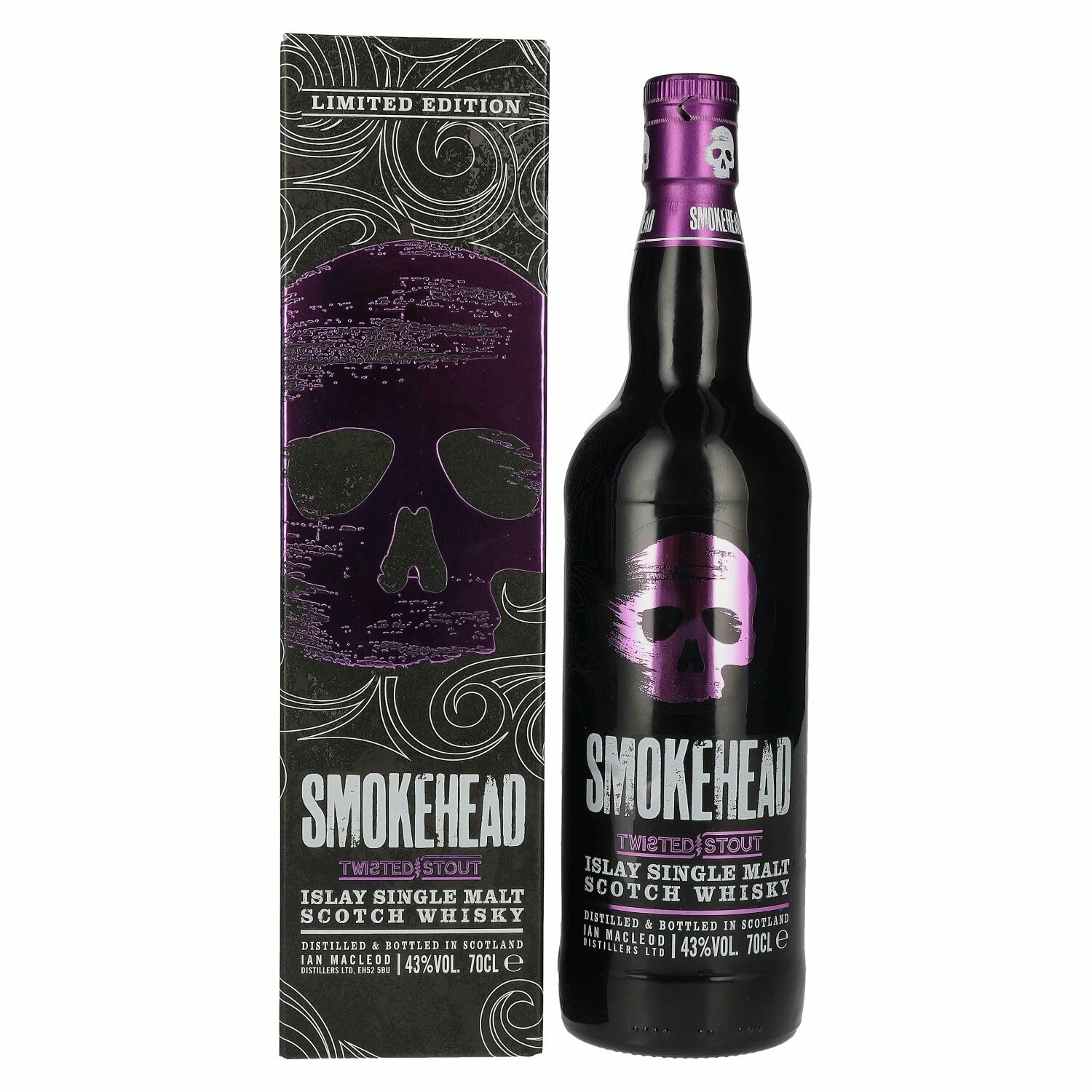 Smokehead TWISTED STOUT Islay Single Malt 43% Vol. 0,7l in Giftbox