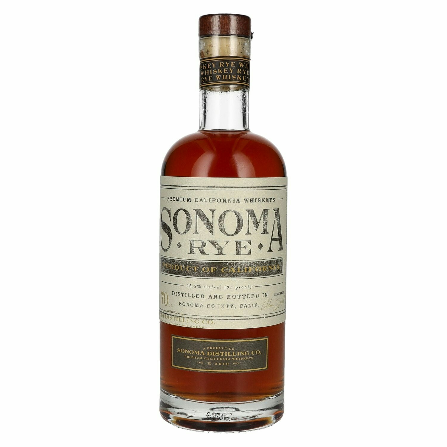 Sonoma RYE Premium California Whiskey 46,5% Vol. 0,7l