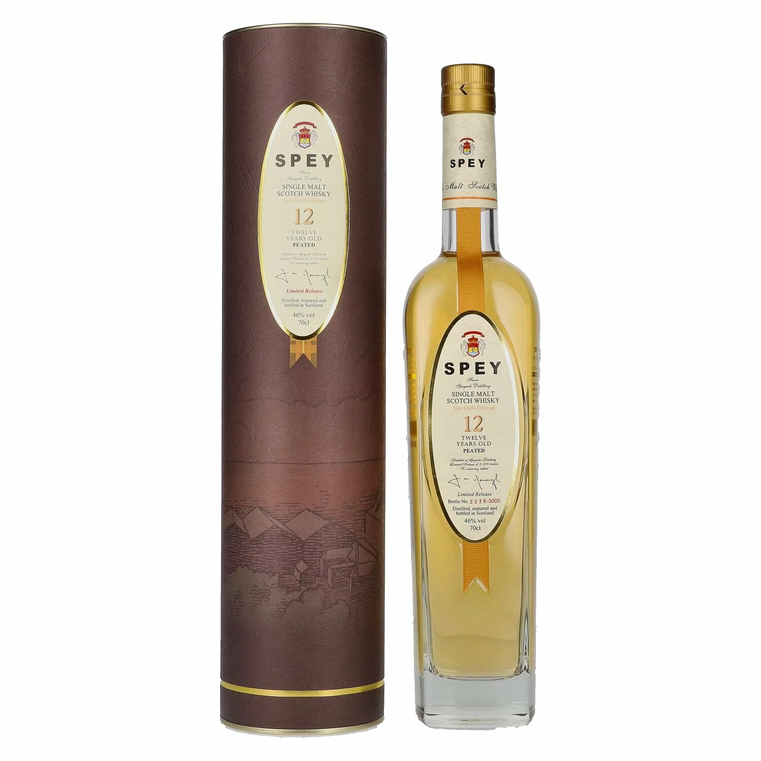 Spey 12 Years Old Peated Single Malt Scotch Whisky Limited Release 46% Vol. 0,7l in Giftbox
