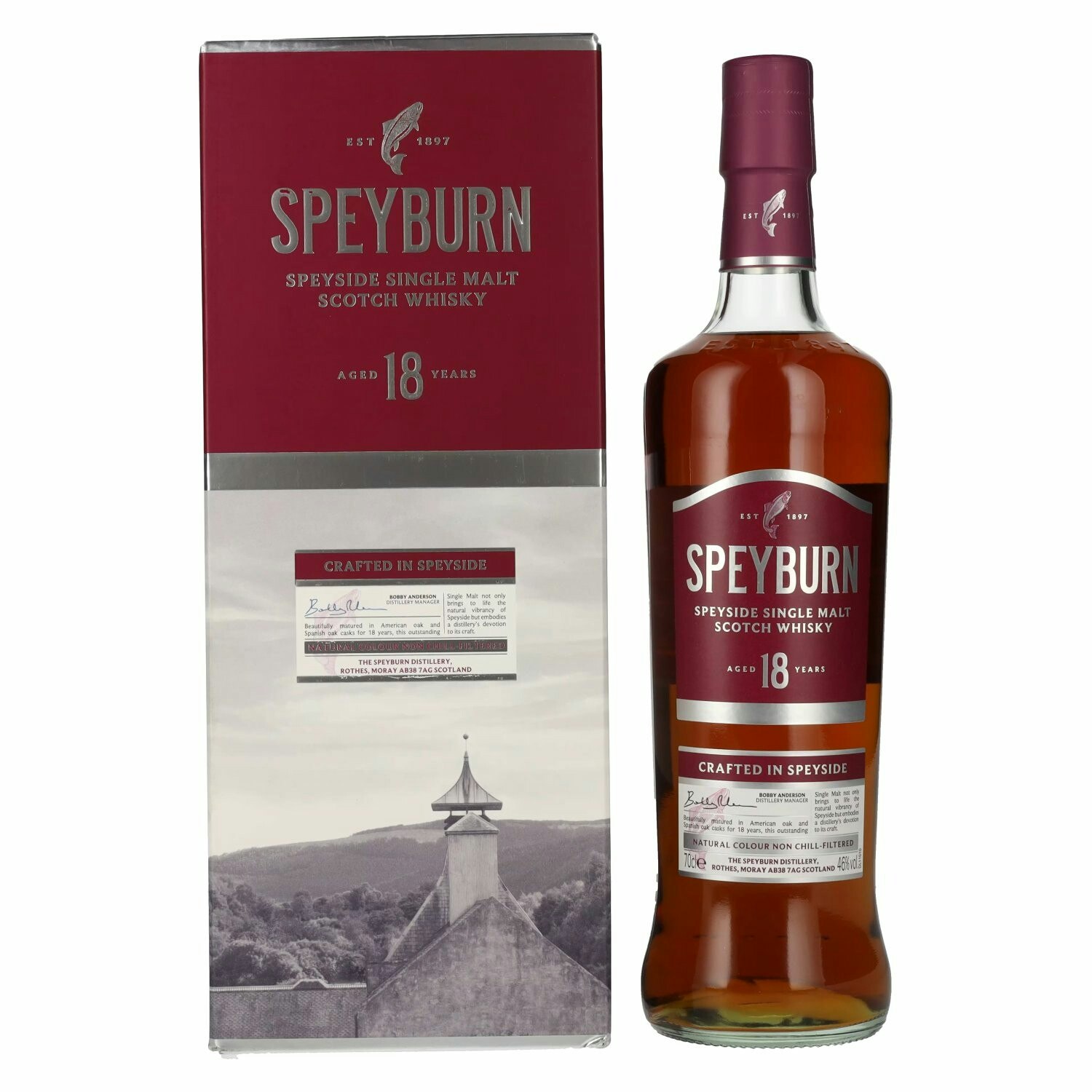 Speyburn 18 Years Old Speyside Single Malt Scotch Whisky 46% Vol. 0,7l in Giftbox