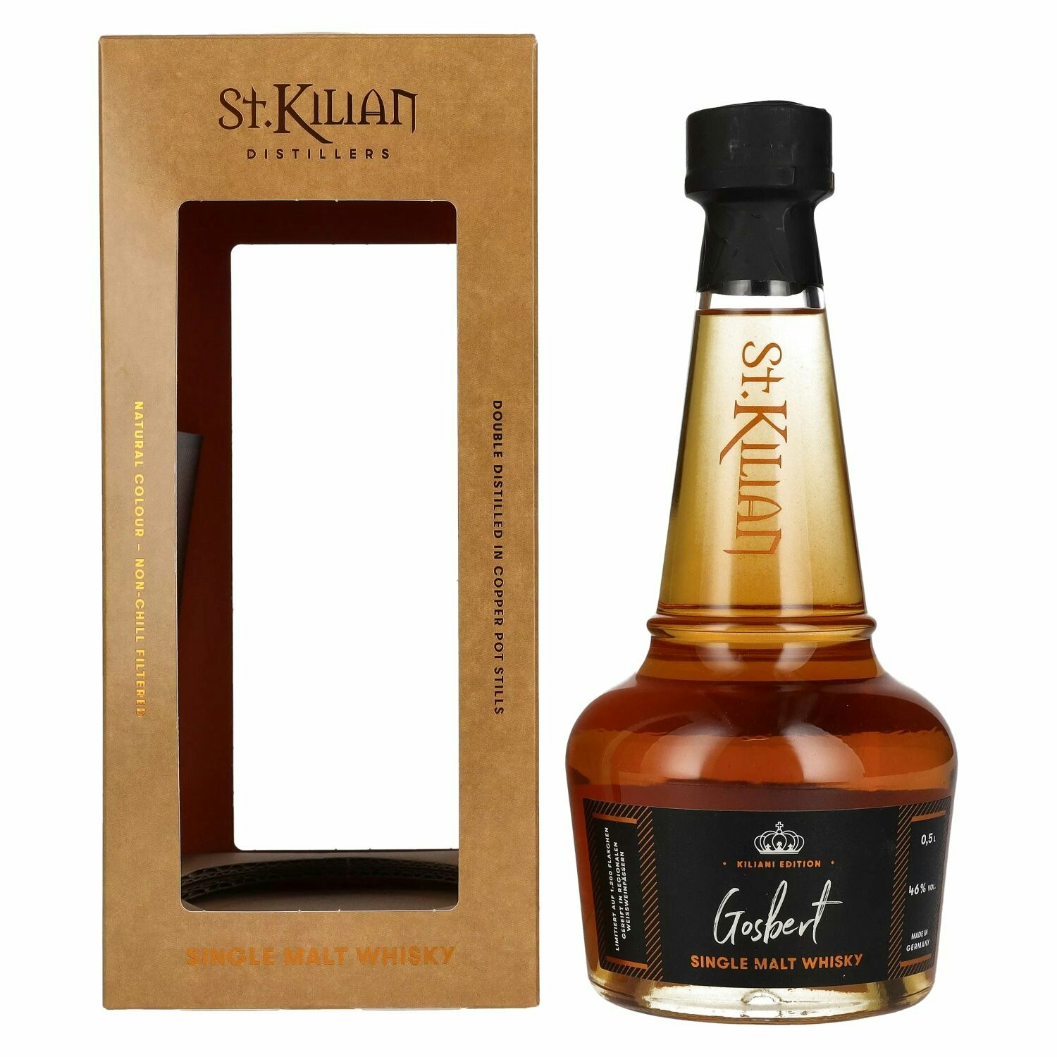 St. Kilian Kiliani Edition GOSBERT Single Malt Whisky 2022 46% Vol. 0,5l in Giftbox