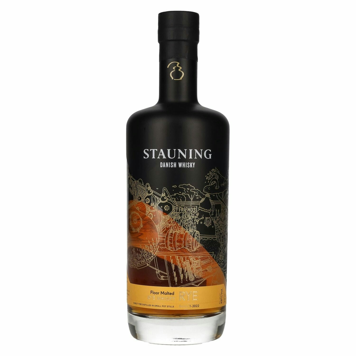 Stauning RYE Floor Malted Danish Whisky Batch 1 - 2022 48% Vol. 0,7l