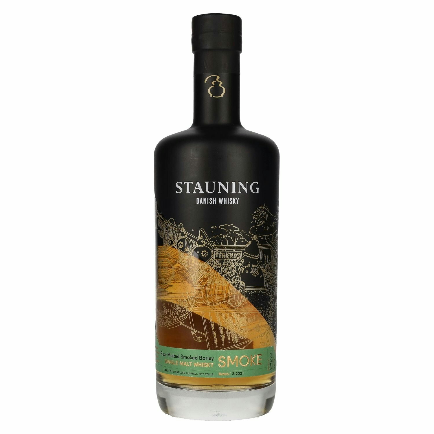 Stauning SMOKE Danish Single Malt Whisky Batch 3 - 2021 47% Vol. 0,7l