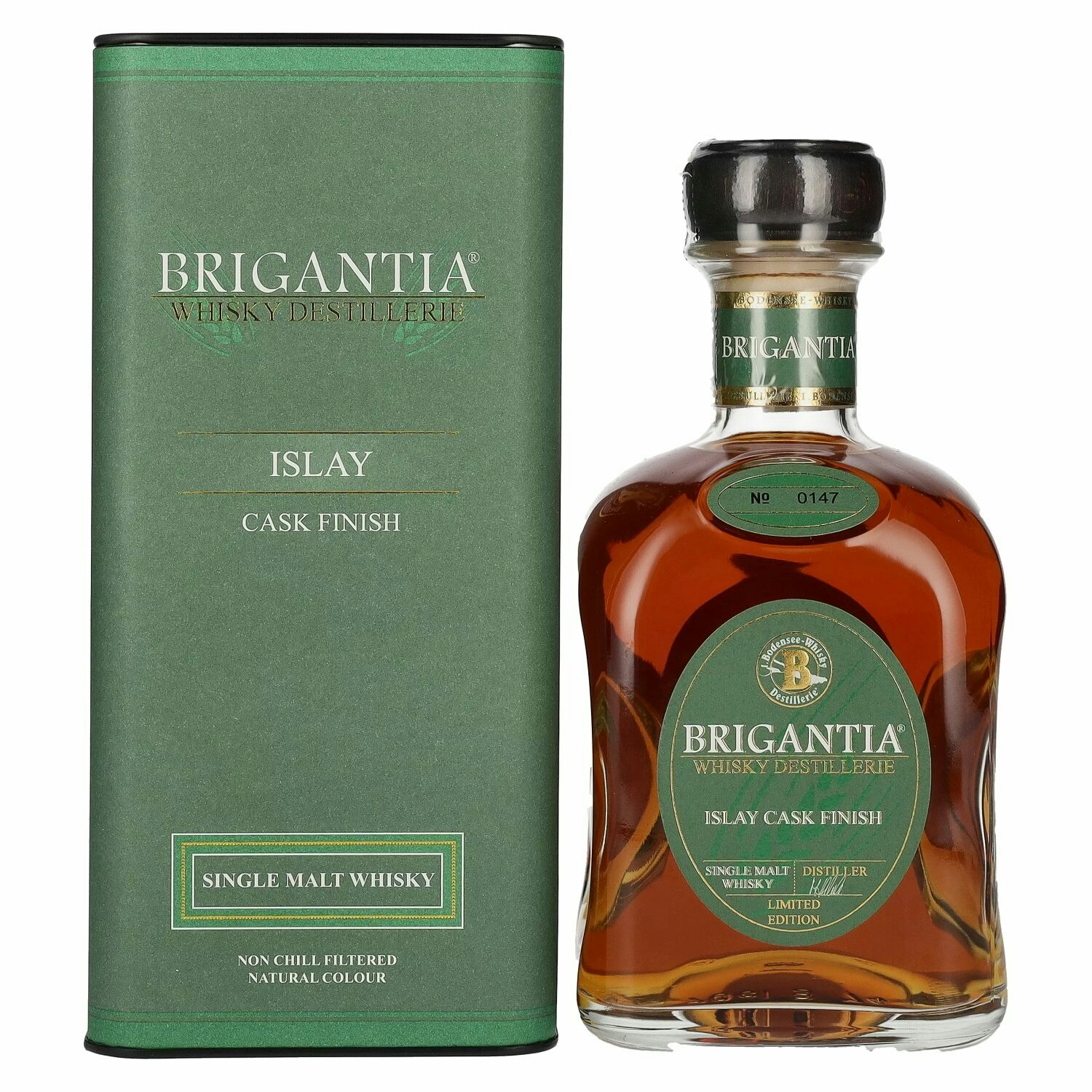 Steinhauser BRIGANTIA Single Malt Whisky ISLAY Cask Finish 46% Vol. 0,7l in Giftbox