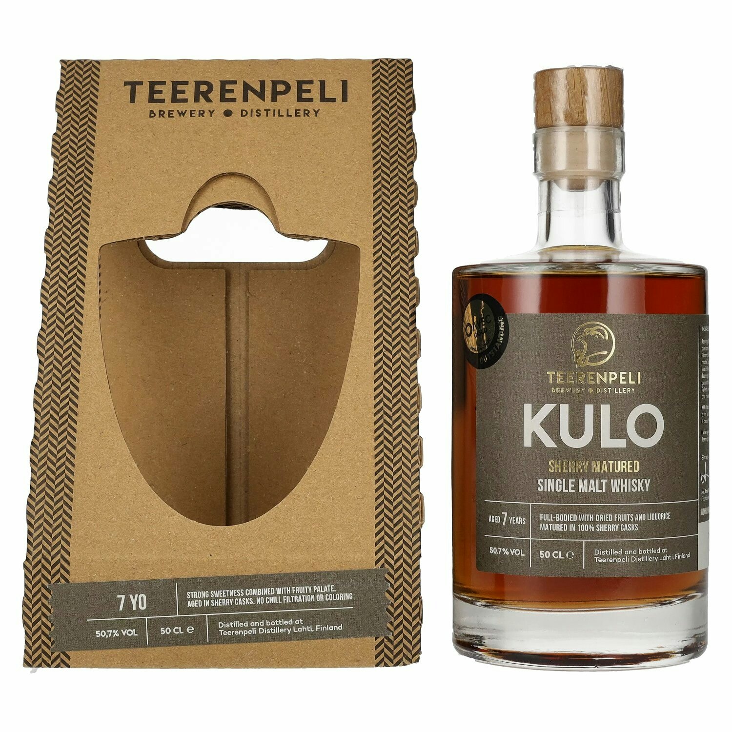Teerenpeli KULO 7 Years Old Single Malt Whisky 50,7% Vol. 0,5l in Giftbox