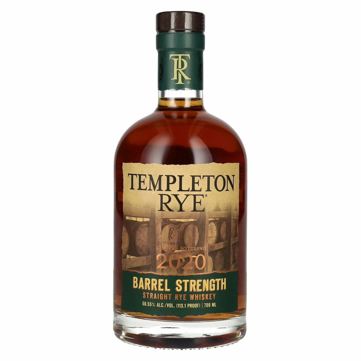 Templeton Rye Barrel Strength Straight Rye Whiskey 2020 56,6% Vol. 0,7l