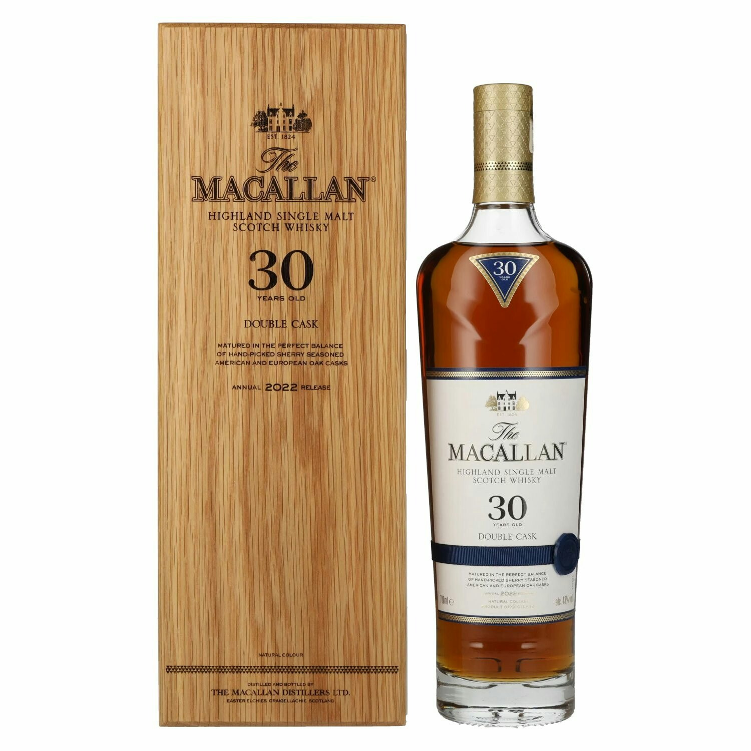 The Macallan 30 Years Old DOUBLE CASK 43% Vol. 0,7l in Holzkiste