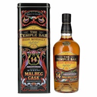 The Temple Bar 14 Years Old Single Malt Irish Whiskey Malbec Cask 43% Vol. 0,7l in Giftbox