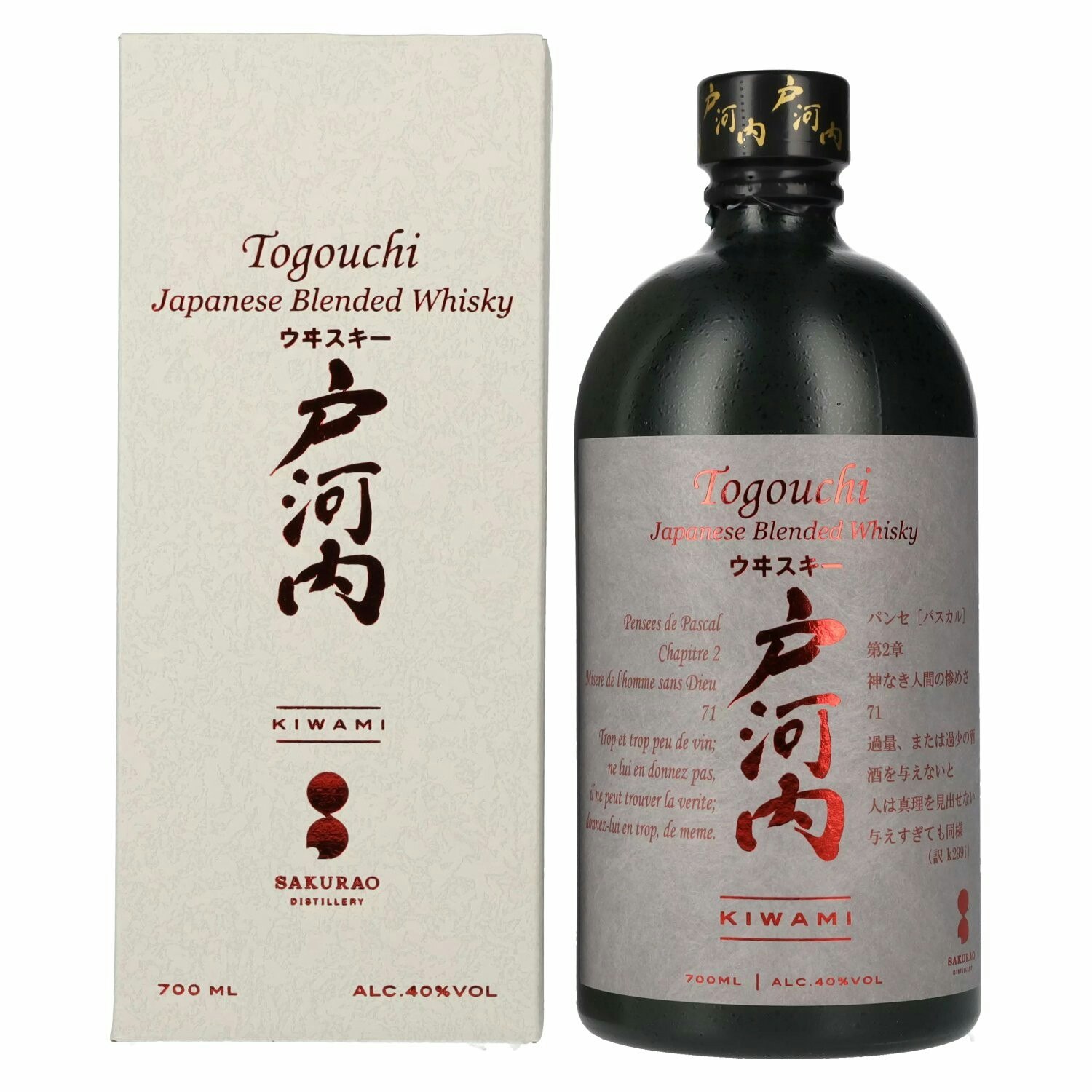 Togouchi KIWAMI Japanese Blended Whisky 40% Vol. 0,7l in Giftbox