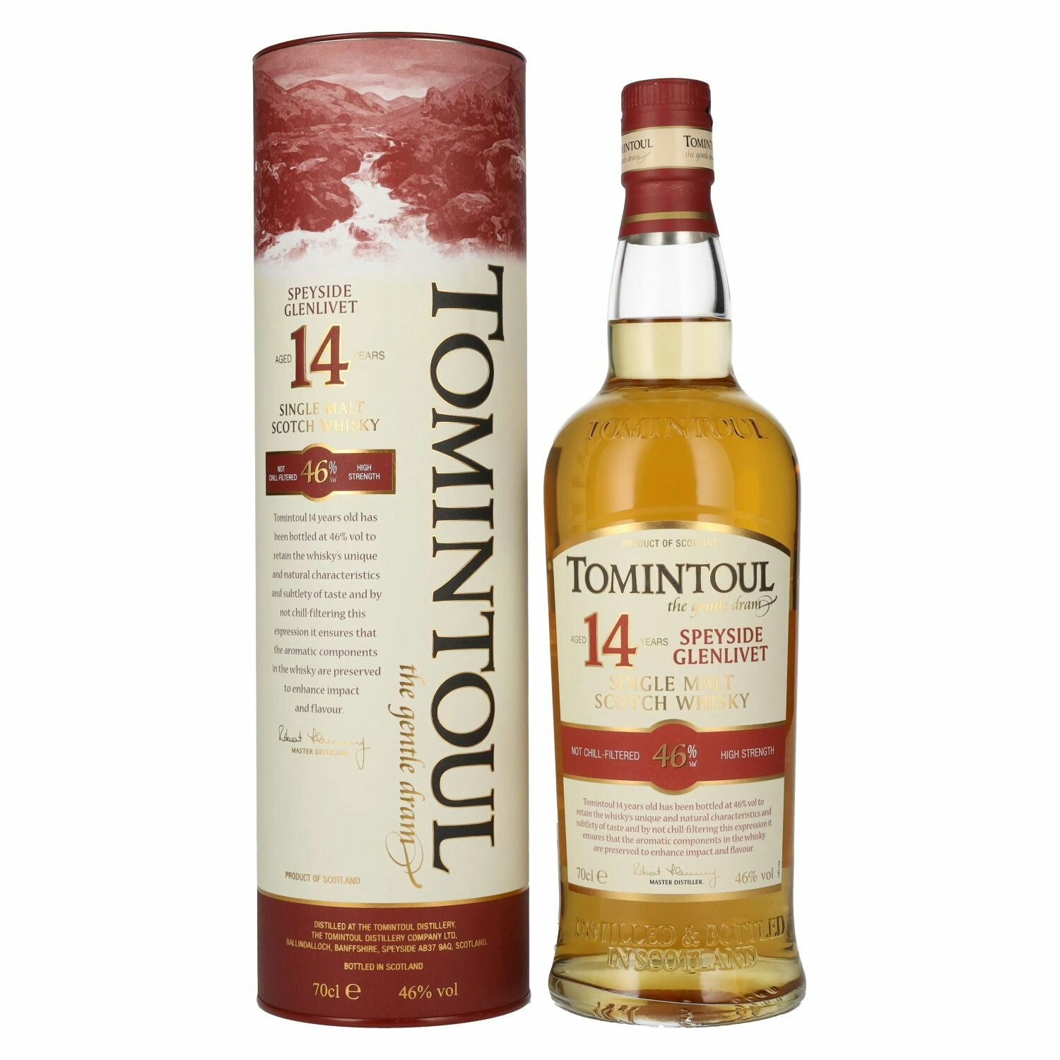 Tomintoul 14 Years Old Single Malt Scotch Whisky 46% Vol. 0,7l in Giftbox