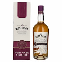 West Cork Single Malt Irish Whiskey PORT CASK FINISHED 43% Vol. 0,7l in Giftbox