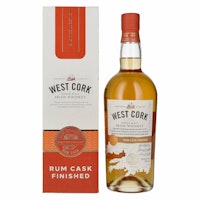 West Cork Single Malt Irish Whiskey RUM CASK FINISHED 43% Vol. 0,7l in Giftbox