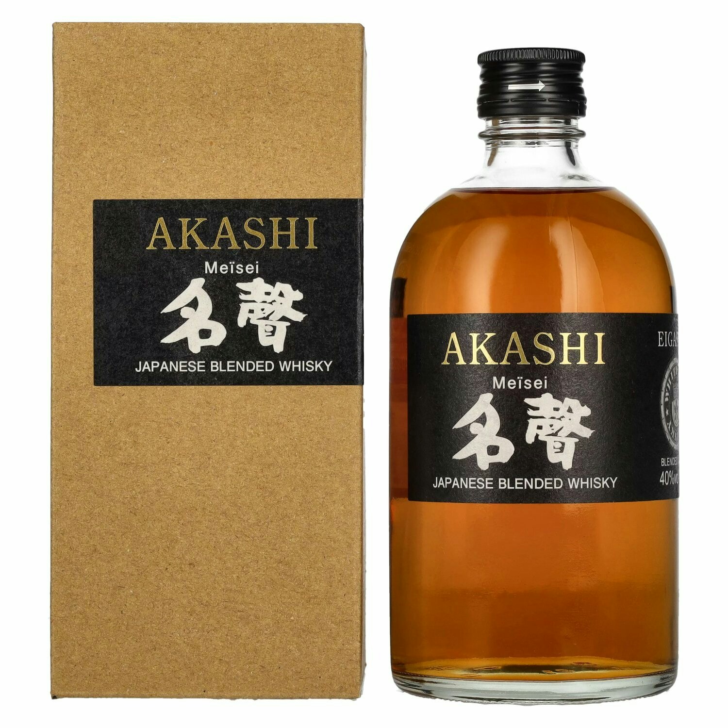 White Oak AKASHI Meïsei Japanese Blended Whisky 40% Vol. 0,5l in Giftbox