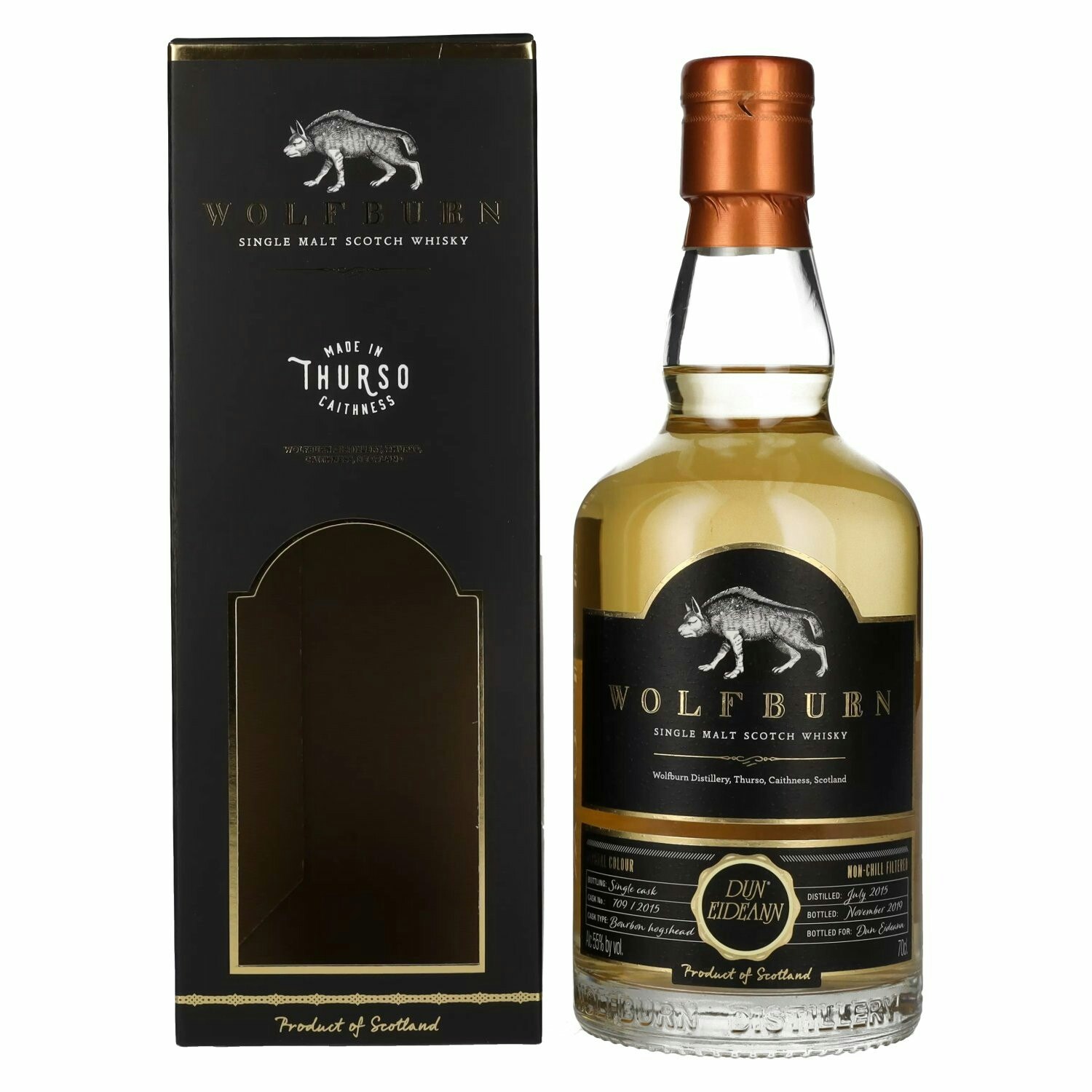 Wolfburn DUN EIDEANN Single Malt Scotch Whisky 55% Vol. 0,7l in Giftbox