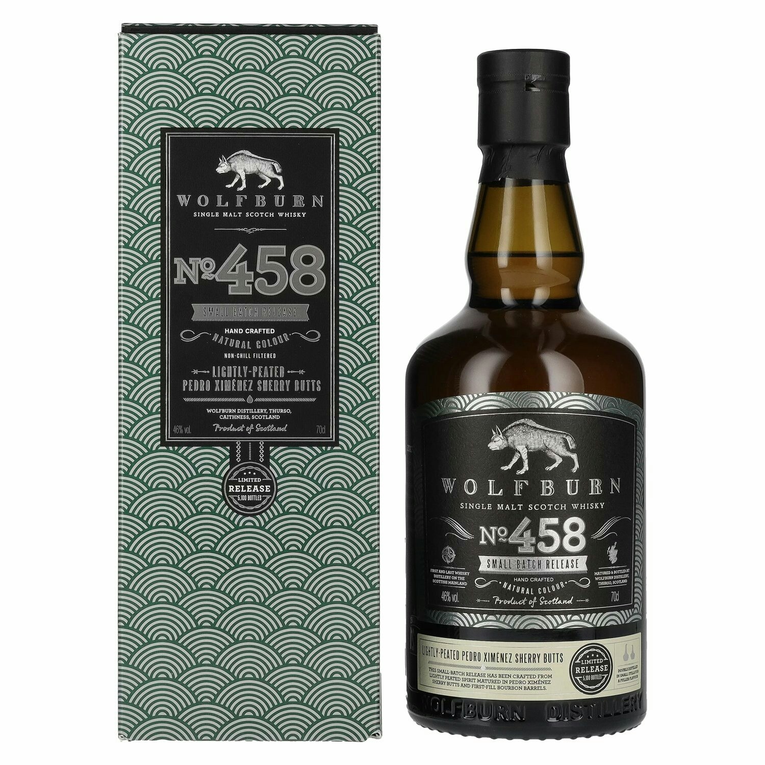 Wolfburn N°458 Single Malt Scotch Whisky Small Batch Release 46% Vol. 0,7l in Giftbox