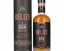 1731 Fine & Rare BELIZE 7 Years Old Single Origin Rum 46% Vol. 0,7l in Giftbox