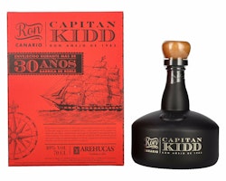 Arehucas CAPITAN KIDD 30 Años Ron Canario 40% Vol. 0,7l in Giftbox