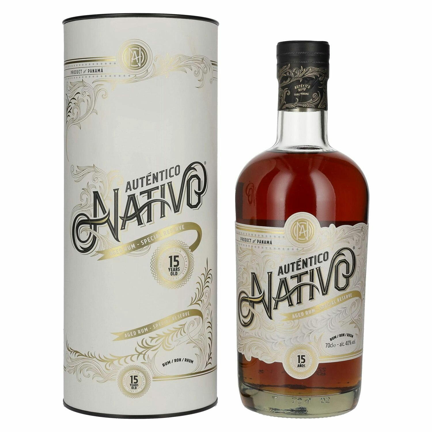 Auténtico Nativo 15 Years Old Rum 40% Vol. 0,7l in Giftbox