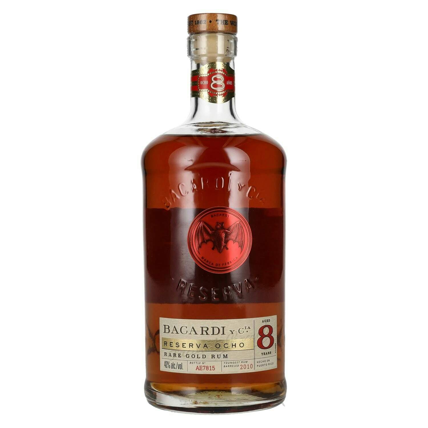 Bacardi 8 Años RESERVA OCHO Rare Gold Rum 40% Vol. 1l