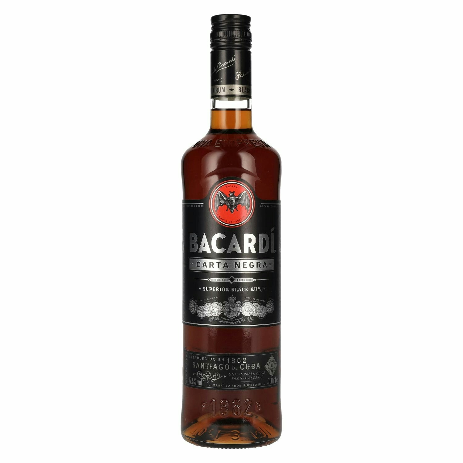 Bacardi Carta Negra Superior Black Rum 37,5% Vol. 0,7l