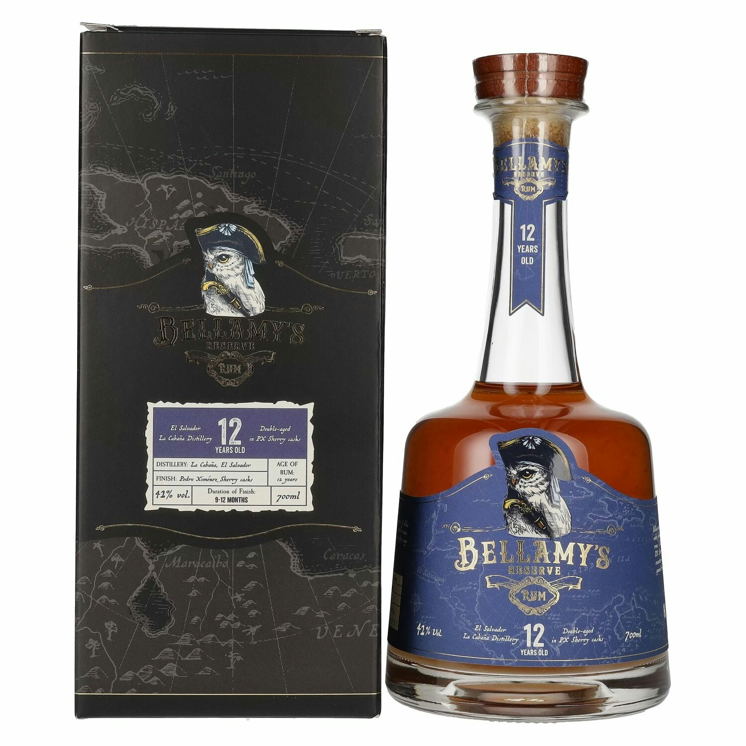 Bellamy's 12 Years Old Reserve Rum 42% Vol. 0,7l in Giftbox
