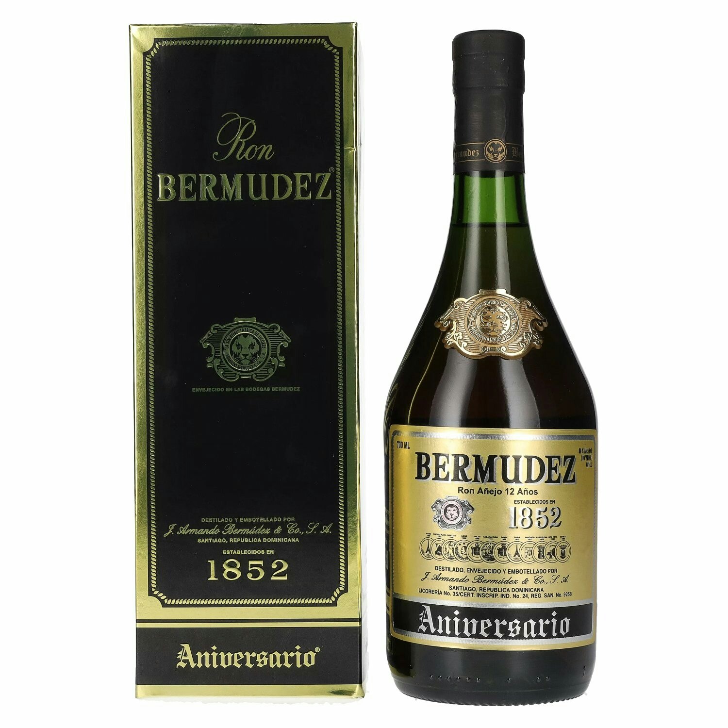 Bermudez Ron Añejo 12 Años ANIVERSARIO 40% Vol. 0,7l in Giftbox