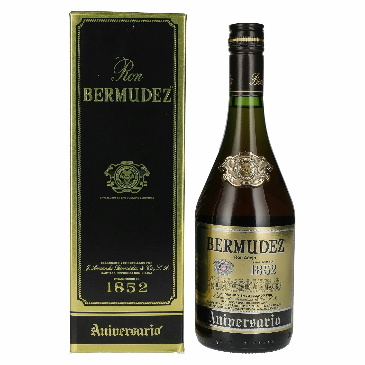 Bermudez Ron Añejo ANIVERSARIO 40% Vol. 0,7l in Giftbox