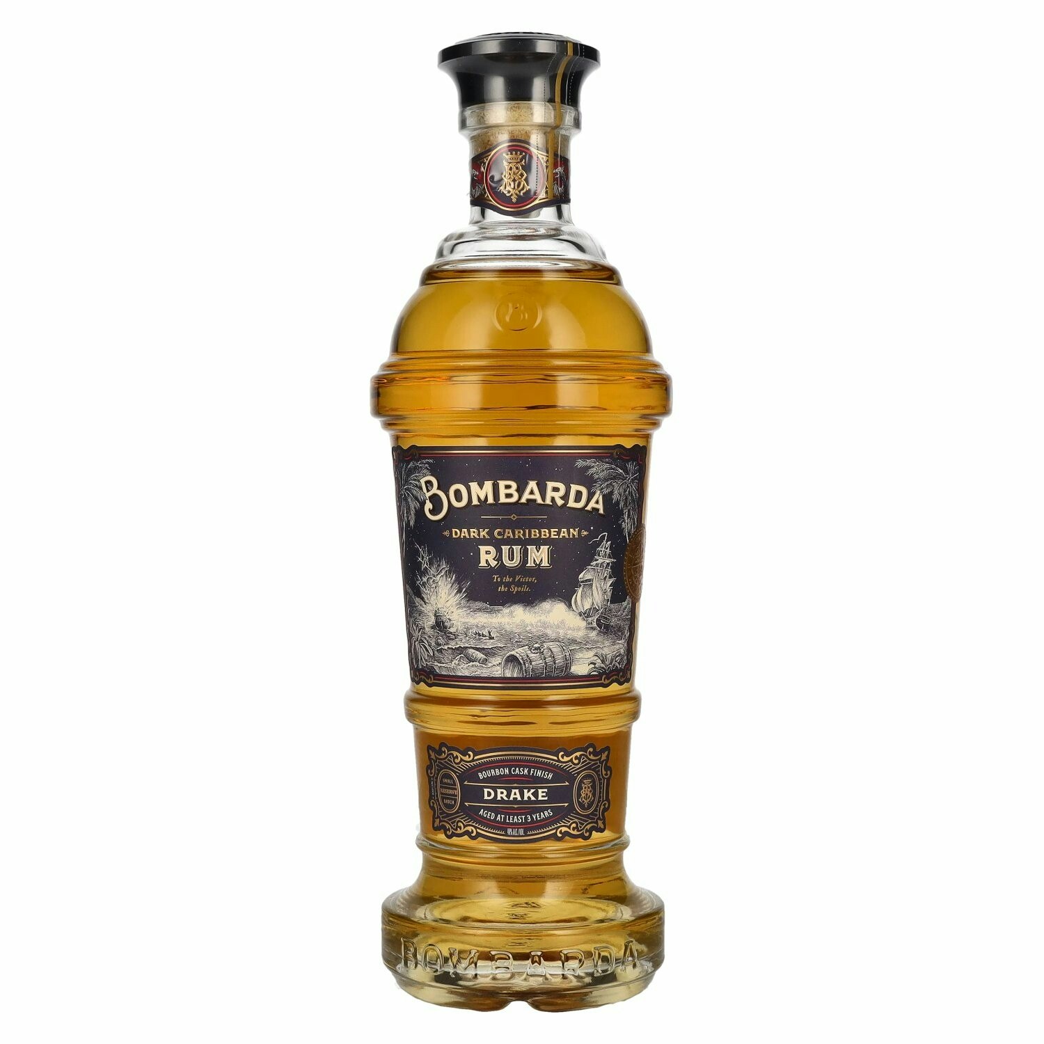 Bombarda DRAKE Dark Caribbean Rum 40% Vol. 0,7l