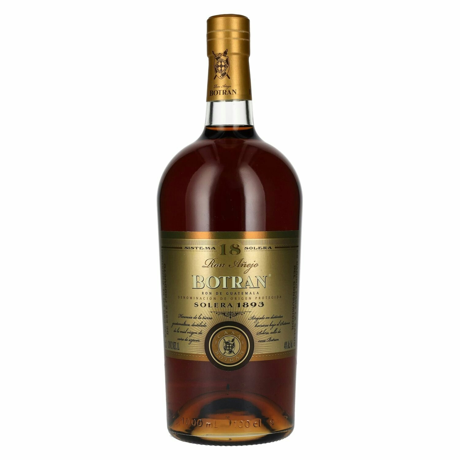 Botran Ron Añejo 18 Sistema Solera 1893 40% Vol. 1l