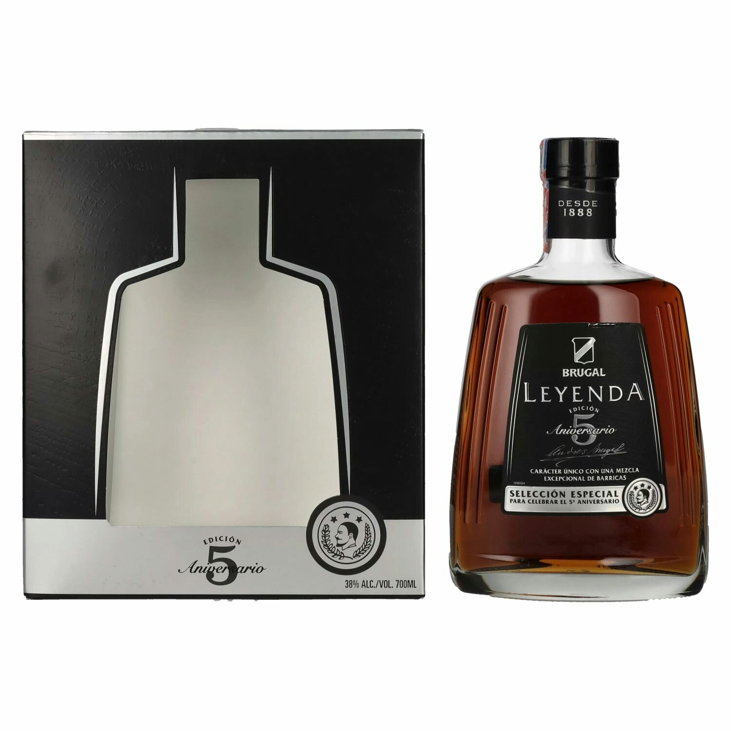 Brugal LEYENDA 5 Years Old Selección Especial 38% Vol. 0,7l in Giftbox