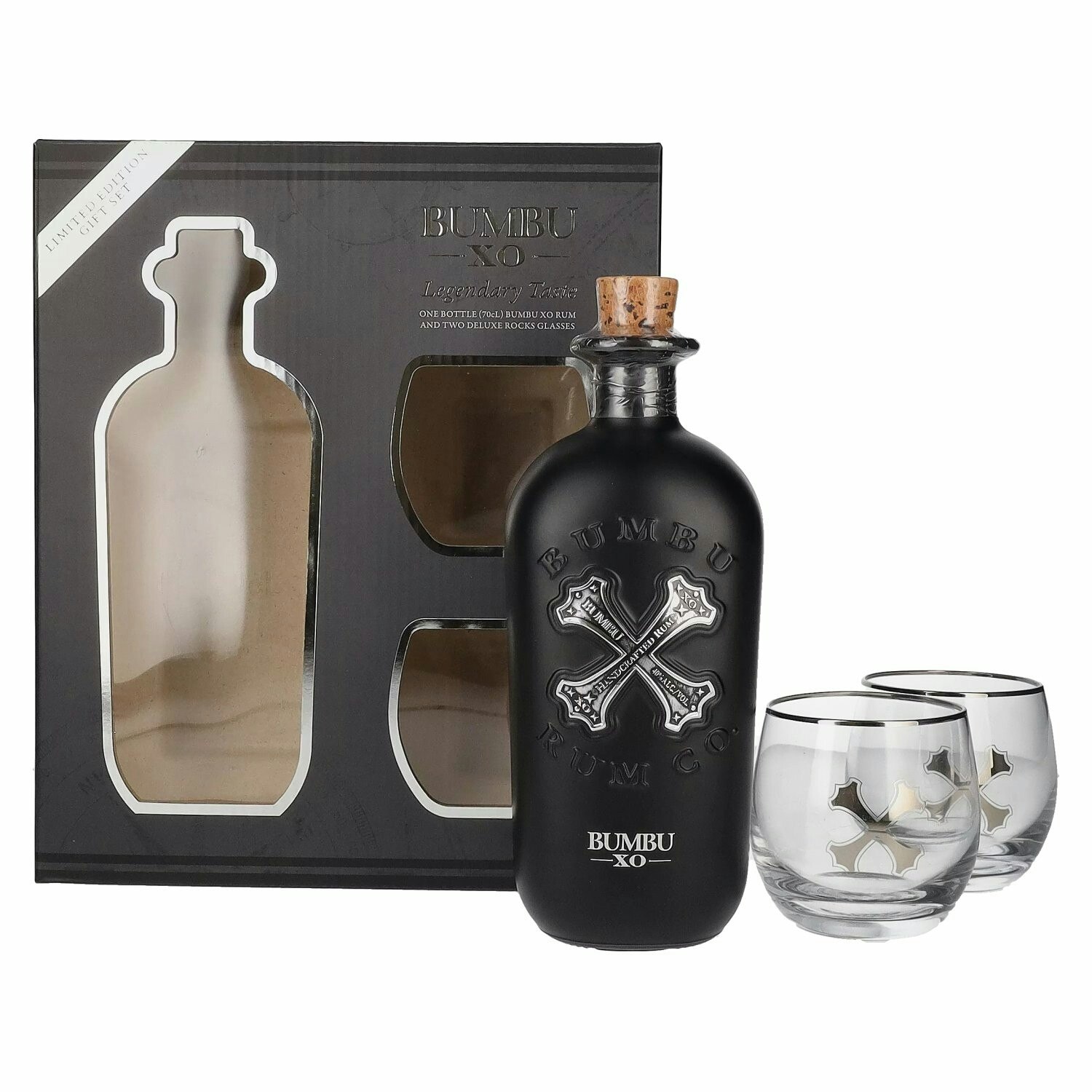 Bumbu XO Handcrafted Rum 40% Vol. 0,7l in Giftbox with 2 glasses