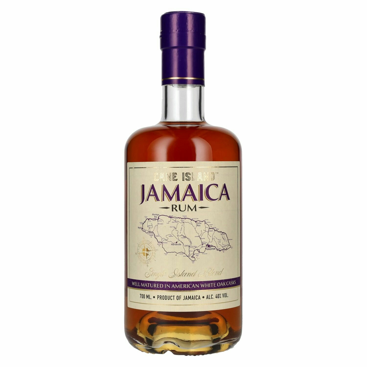 Cane Island JAMAICA Caribbean Aged Single Island Rum 40% Vol. 0,7l