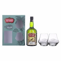 Compagnie des Indes Latino Rum 5 ans 40% Vol. 0,7l in Giftbox with 2 glasses