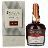 Dictador CAPITULO I 22 Years Old Port Cask Colombian Aged Rum 1998 42% Vol. 0,7l in Giftbox