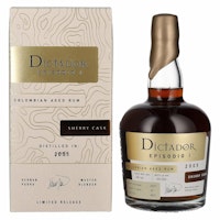 Dictador EPISODIO I 16 Years Old SHERRY CASK Rum 2005 44% Vol. 0,7l in Giftbox